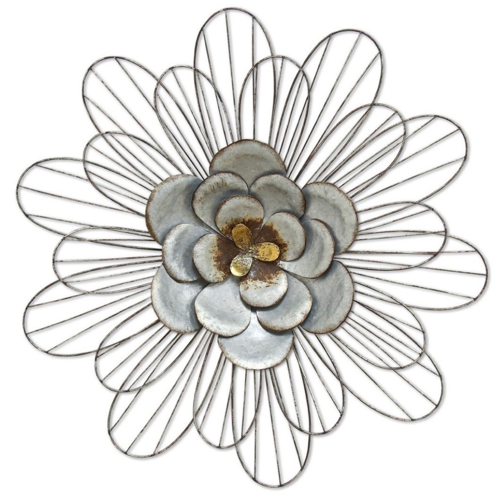 Galvanized Daisy Wall Decor from Decocrated